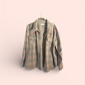 Pink Lily Pink and Gray Plaid Shirt